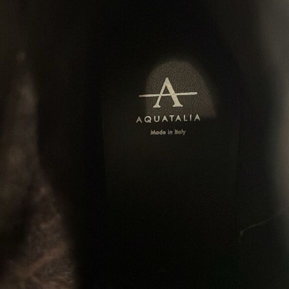 Aquatalia Prisilla Brown Dress Suede Booties, New, Size 9 - Picture 7 of 11